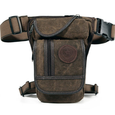 Camouflage bag riding chest bag waist and leg bag outdoor tactical multifunctional leg bag men's bag sports canvas waist bag