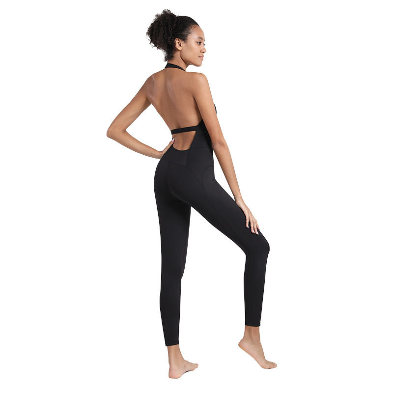 Buy quality One piece fitness exercise suit women's air Yoga suit ...