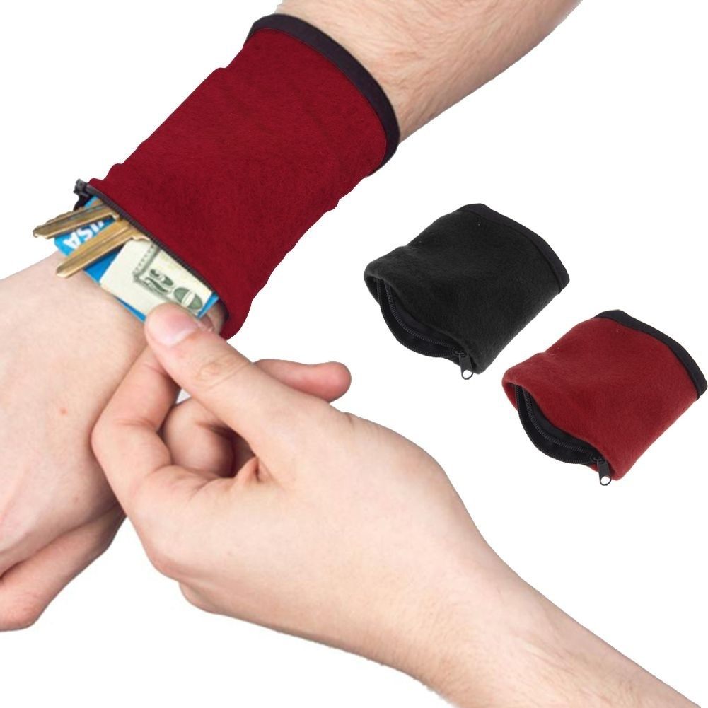 Wrist Wallet Pouch Fitness Band Wristbands Travel Cycling Sport Wallet Hiking Accessiories High Quality