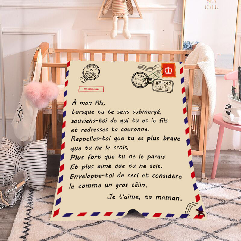 Envelope letter writing blanket can be customized