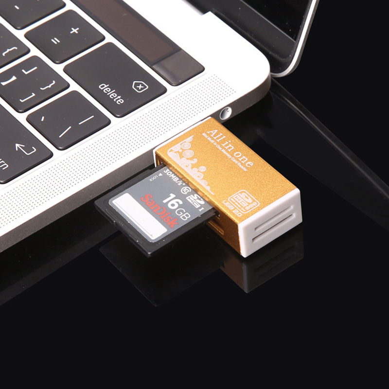 Multi in one card reader Mini versatile SD/TF mobile phone camera universal USB memory card high-speed