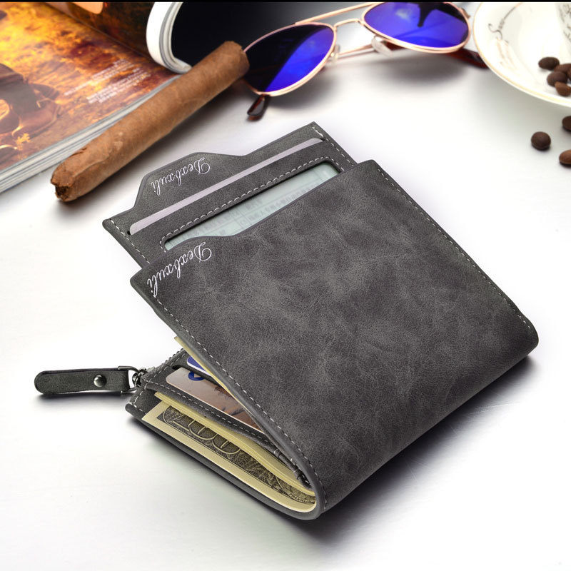 New men's short multifunctional Wallet Card Wallet Vintage multi personality card bag purse spot
