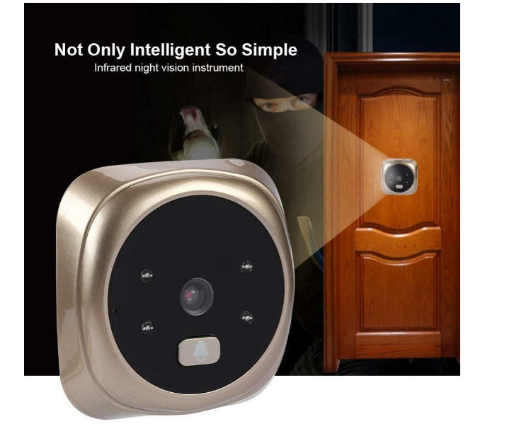 2.4 Inch Security Smart Doorbell Peephole Camera Electronic Cat Eye