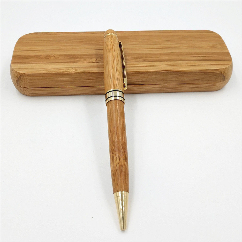 Bamboo pen bamboo pen pen ball pen lettering LOGO customer gift hard pen neutral bamboo pen
