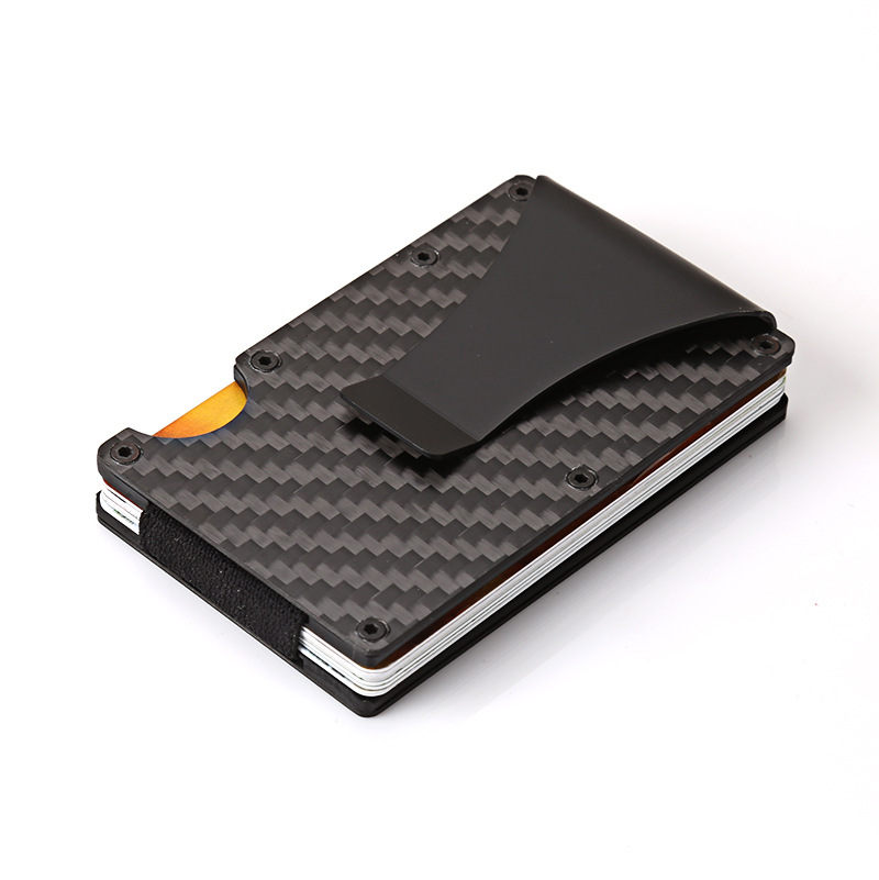 Wishlist  Carbon fiber RFID anti-magnetic card package aluminum bank card credit card card business card holder wallet European and American metal wallet