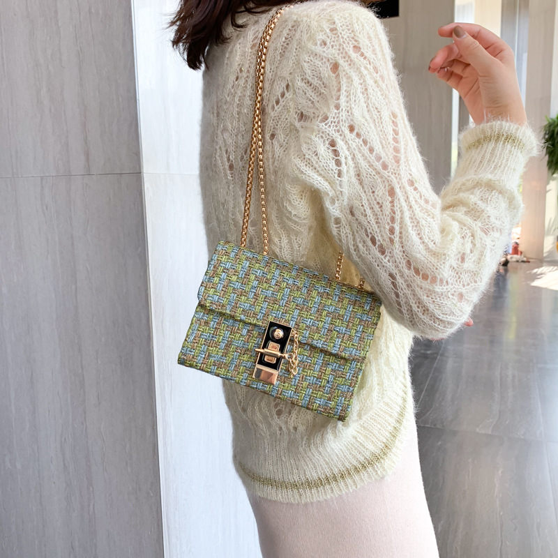 Foreign gas chain casual small square bag