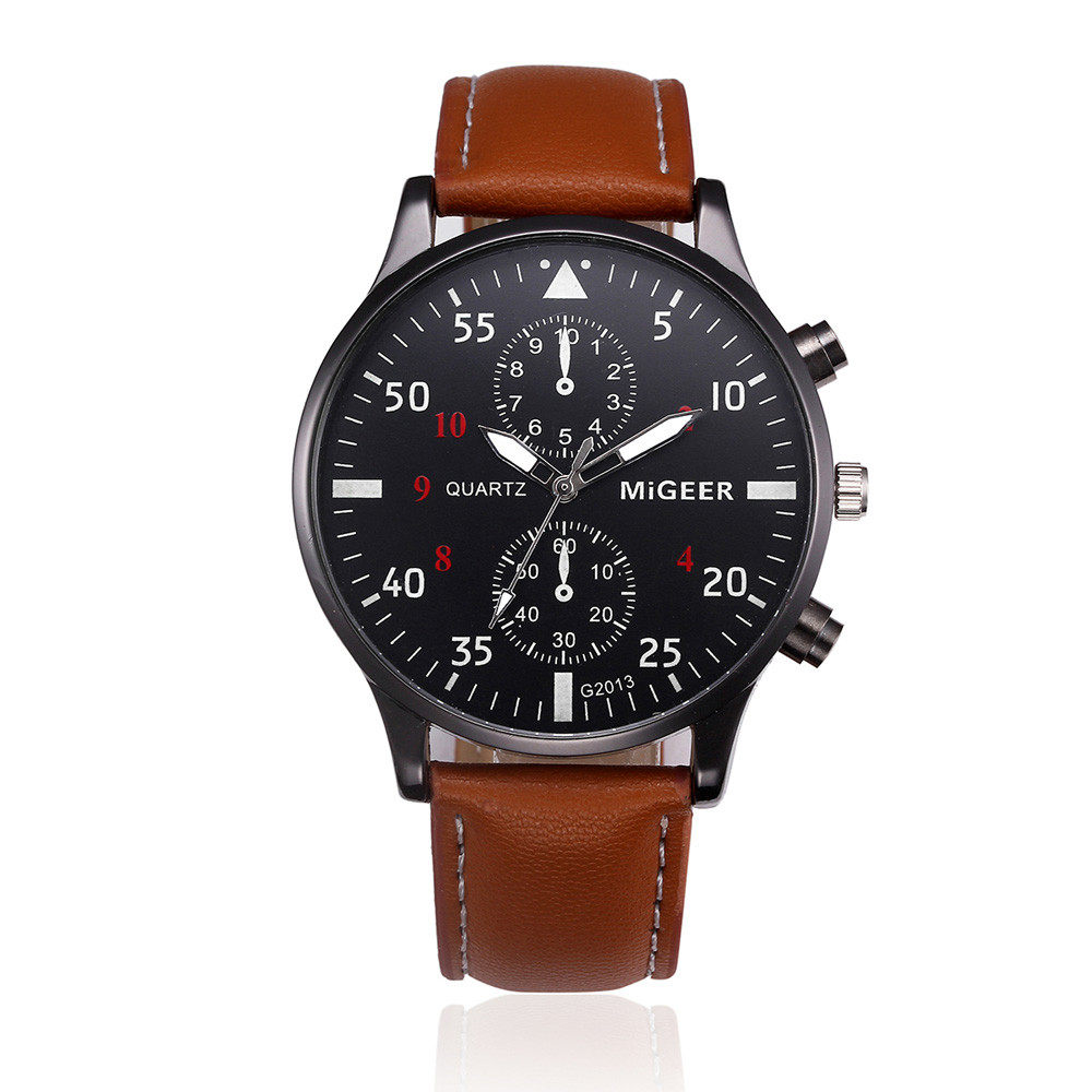 Retro Design Leather Band Watches Men Top Brand Relogio Masculino 2022 NEW Mens Sports Clock Analog Quartz Wrist Watches