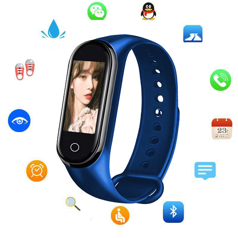 M4 smart bracelet men's blood pressure heart rate color screen bluetooth pedometer sports bracelet