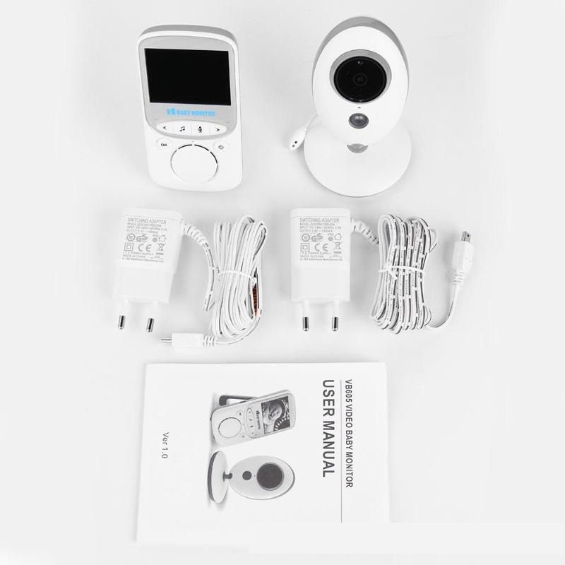 Wireless Baby Monitors 2.4GHz Color LCD Audio Talk Night Vision Video Temperature Music Player