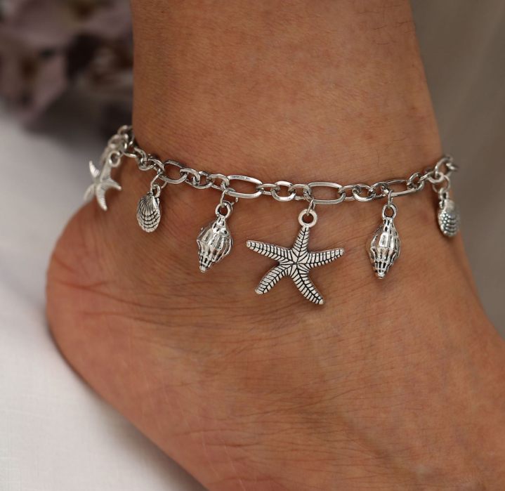 Boho Wave Turtle Pendant Anklet Bracelets For Women 2022 Shell Anklet Bracelets On The Leg Bohemian Foot Ocean Jewelry