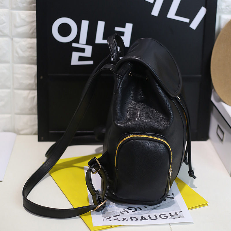 New Korean Pu shoulder bag lady fashion leisure travel backpack school bag all-match wind