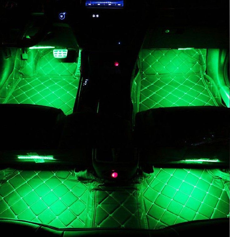 Wireless Remote Car RGB Lights LED Strip Neon Lamp Decorative Atmosphere Lights