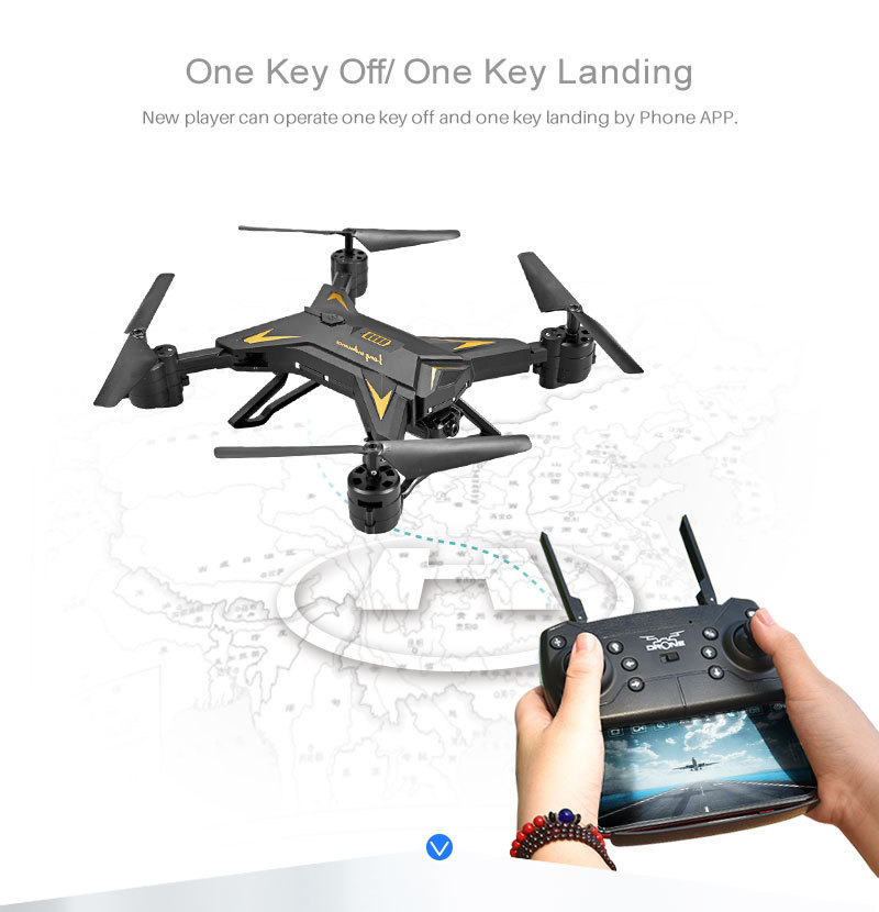 KY601S Long Endurance Folding Aerial Photography Drone Fixed-height Quadcopter WIFI Image Transmission Remote Control Aircraft