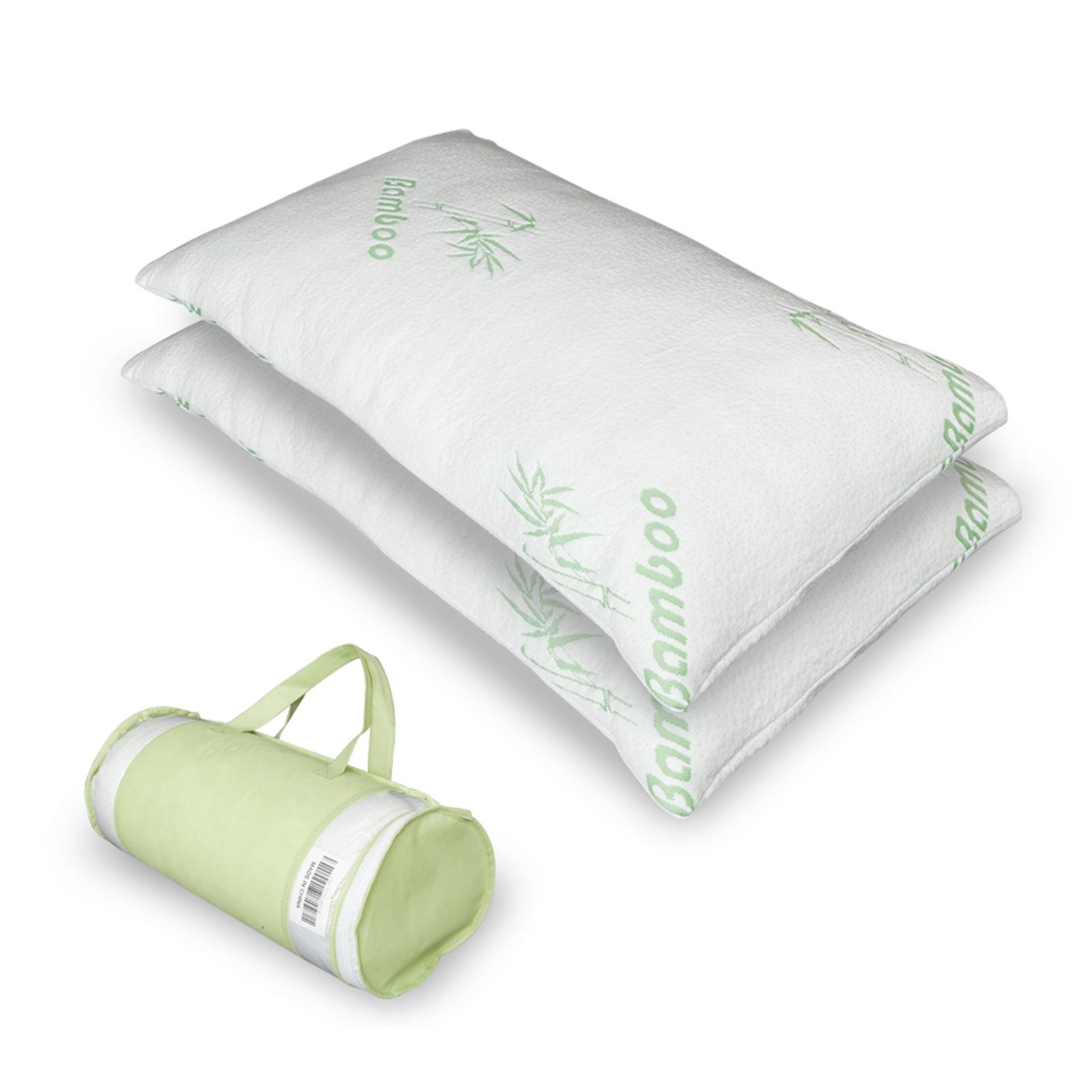 Premium Firm Hypoallergenic Bamboo Fiber Memory Foam Pillow King (Single)