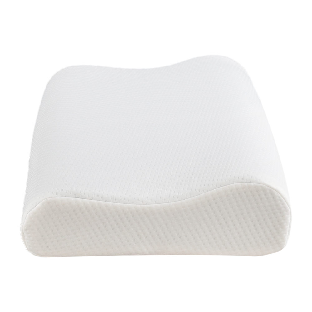 19.7x11.8x3/4" Memory Cotton High And Low Profile Pillow