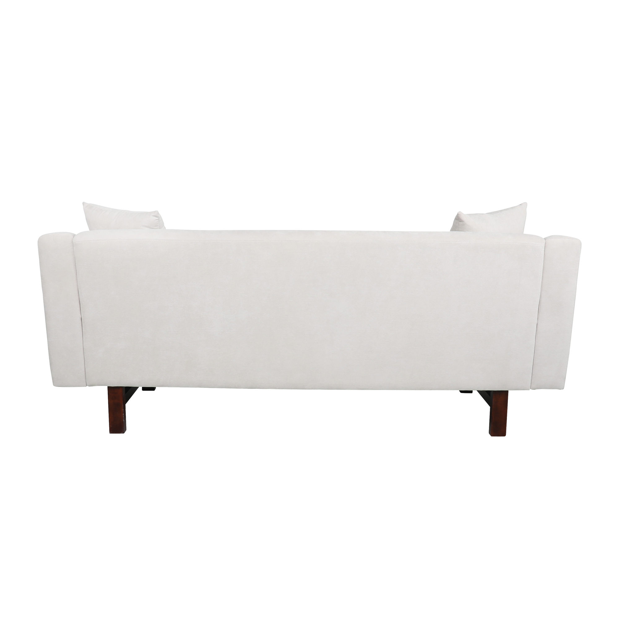 Contemporary 3 Seater Fabric Sofa with Accent Pillows