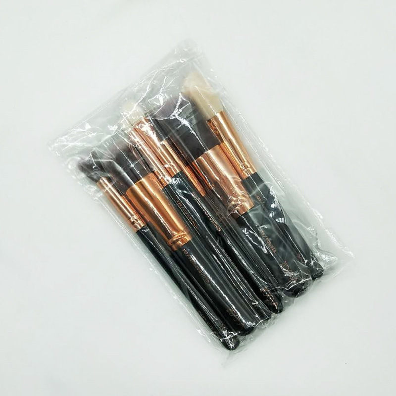 8 Brown Makeup Brush Set