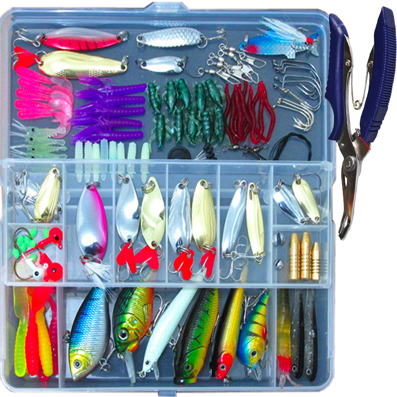 Fishing Lures Set Mixed Minnow Hooks Fish Lure Kit In Box Artificial Bait Fishing