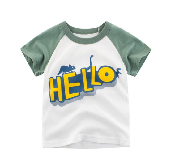 2022 Summer New Korean Children's Clothing Children's Short-sleeved T-shirt Manufacturers Wholesale And Sell Boys' Children's Clothing On Consignment