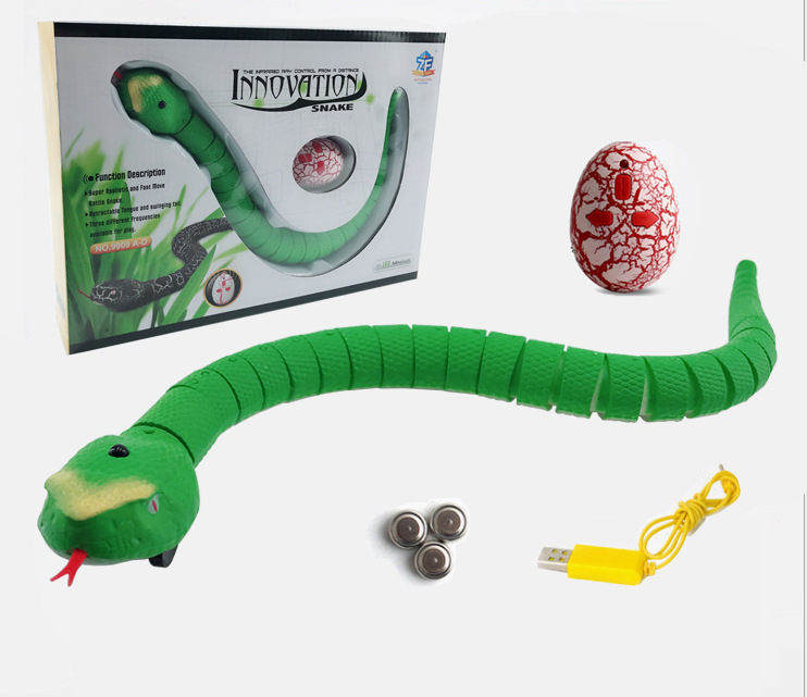 Novelty Goods Tricky Toys Remote Control Rattlesnake Animal Infrared Simulation Cobra Funny Electric Explosion
