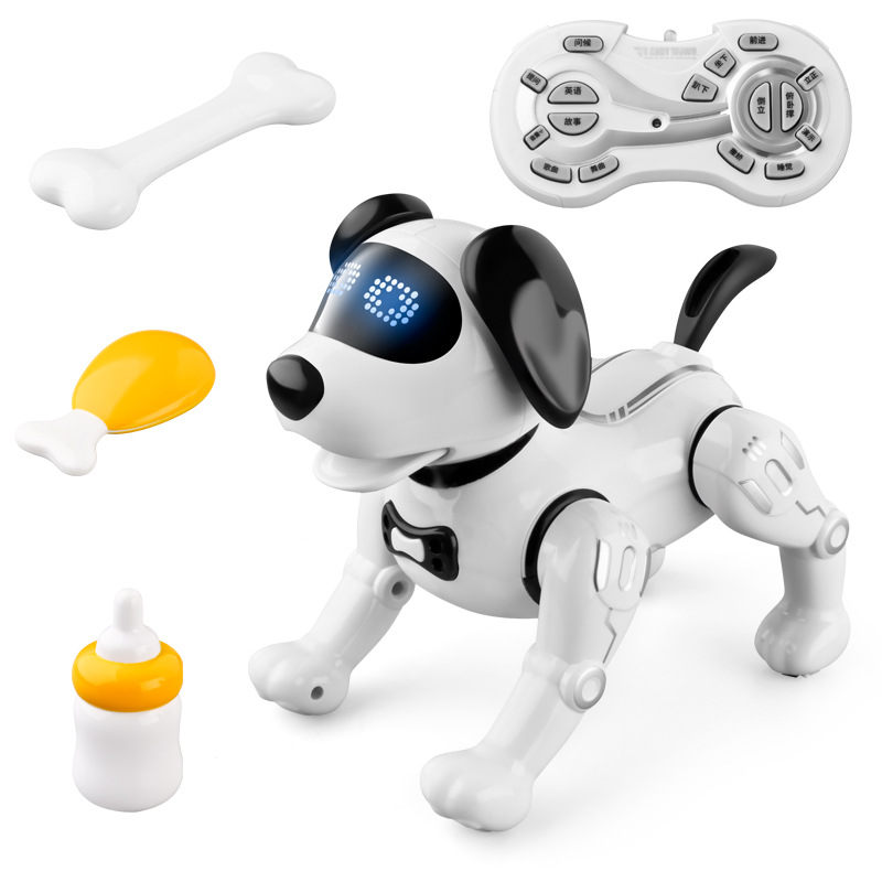 Smart Remote Control Robot Dog Children's Early Educational Toy Parent-Child Puzzle Interaction Electronic Pet Sing Dog Kid Gift