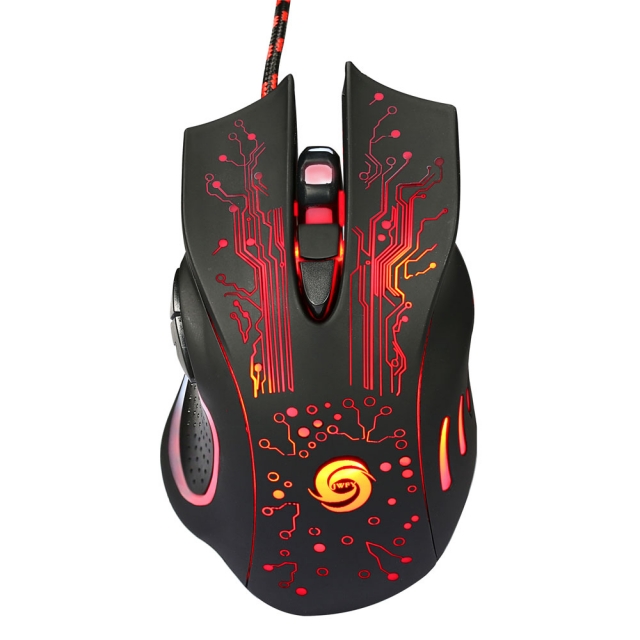 LED Wired Gaming Mouse USB Computer Mouse 5500DPI Optical Mouse 6 Buttons