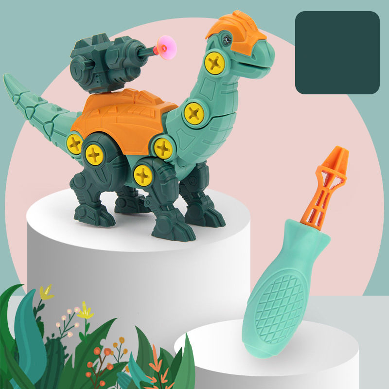 DIY Disassembly Assembly Dinosaur Toy Set Screw Nut Combination Assembling Dinosaur Model