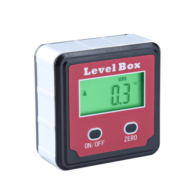 Electronic Digital Display Inclination Box High-precision With Magnetic Angle Ruler 360° Level Meter Slope Measurement