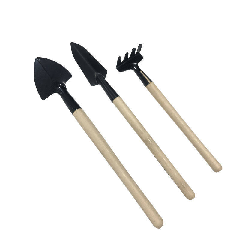 Mini Gardening Tools Three-piece Flower Gardening Shovel Hoe Plant Potted Planting Flowers Loose Soil Management Tool