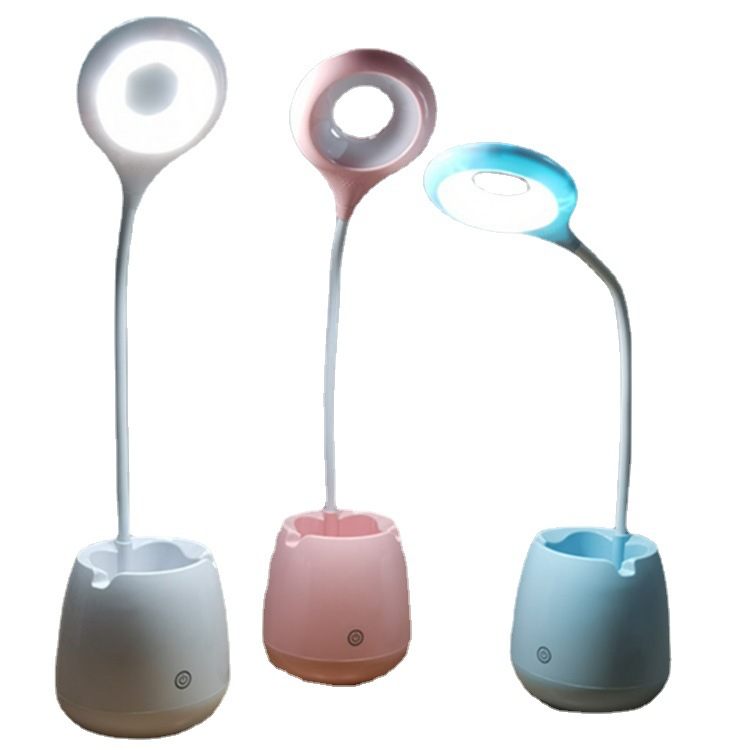 LED Bluetooth Audio Stand With Pen Holder Eye Protection Desk Lamp Speaker Subwoofer