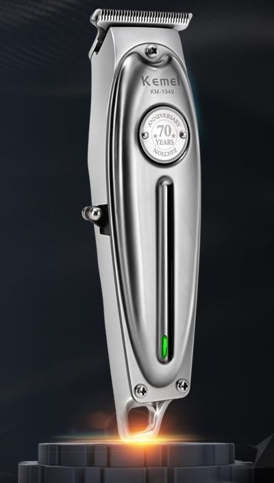 Stainless Steel Oil Head Electric Hair Clipper 70th Anniversary Commemorative Metal Adult Oil Head Replica Electric Hair Clipper