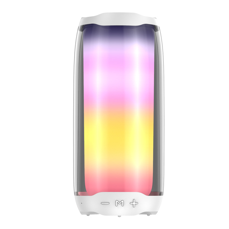 Bluetooth Speaker Full Screen Colorful RGB Transparent Audio Pulsating Subwoofer Desktop Speaker