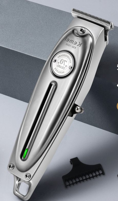 Stainless Steel Oil Head Electric Hair Clipper 70th Anniversary Commemorative Metal Adult Oil Head Replica Electric Hair Clipper