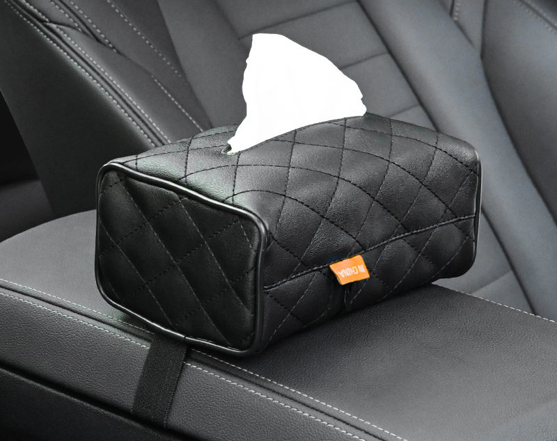 Car Sun Visor Seat Back Hanging Type Car Interior Tissue Box Creative Car Supplies Tissue Cover Paper Box Tissue Bag