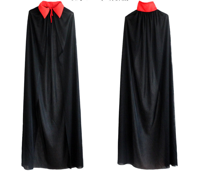 Halloween Costume Adult Cosplay Death Cloak Performance Costume Black Wizard Robe Cloak Vampire