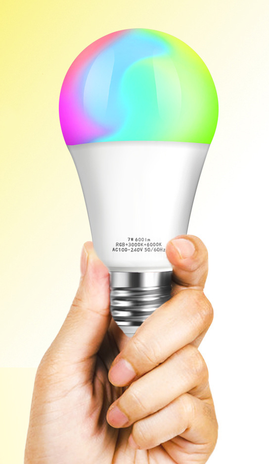 Xilai Lamp 7W WiFi Smart Bulb Alexa Voice Control RGBCW Dimming Color Graffiti Bulb