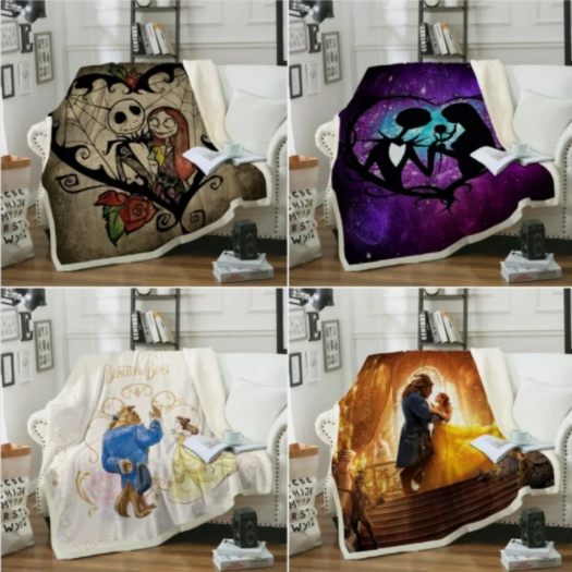 Office Blanket Cloak Thickening Home Lazy Blanket Digital Printing Children Blanket Shawl Can Be Customized
