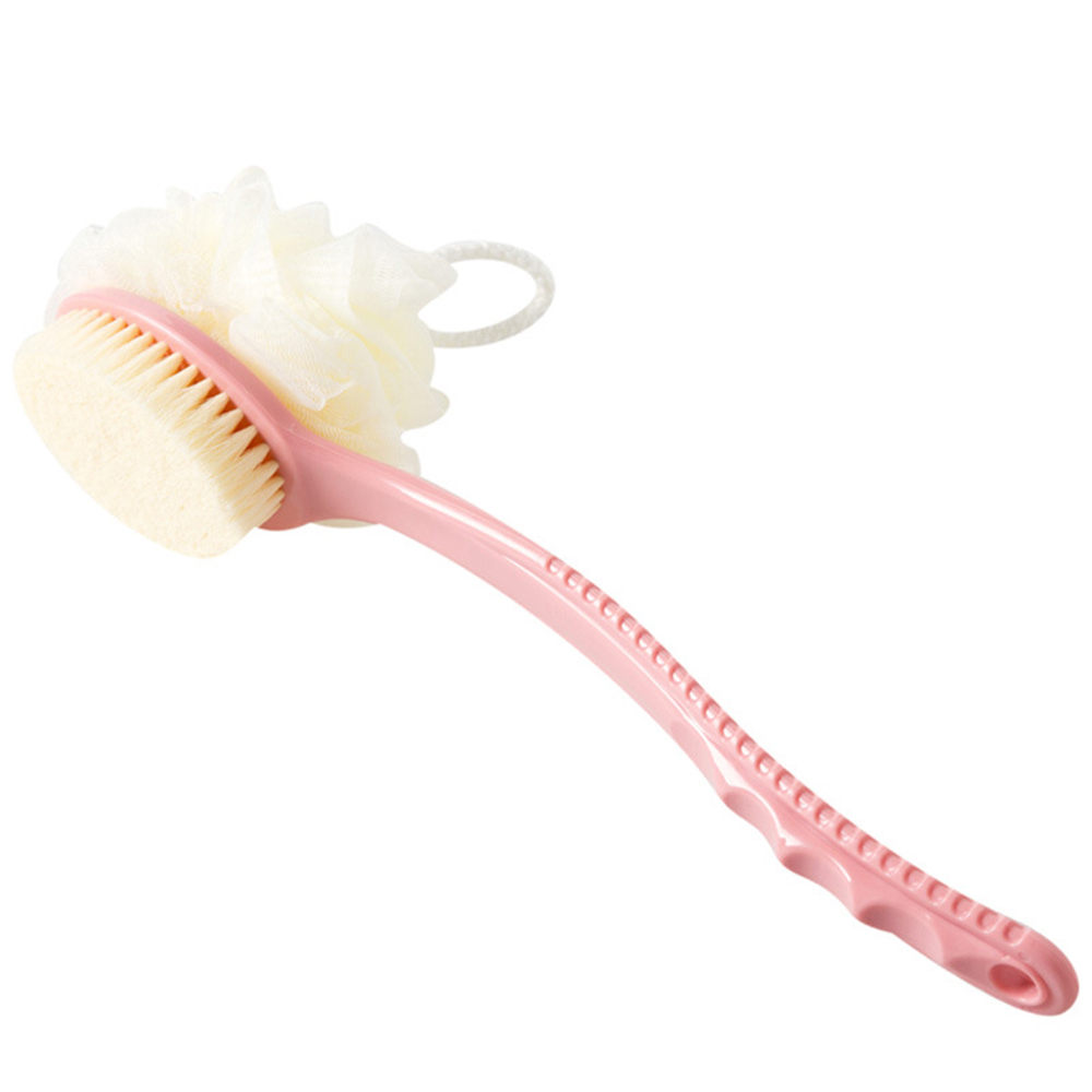 Bathing brush with long handle and soft hair