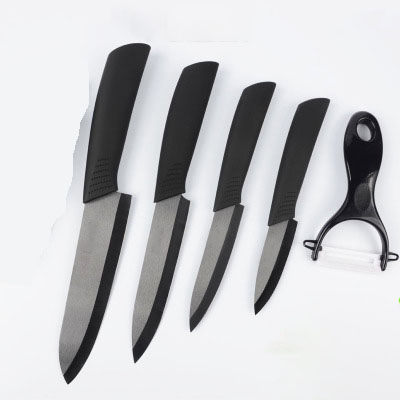 3456 inch Ceramic Cutter with Peeler Black Fruit Knife set Ceramic Utensils