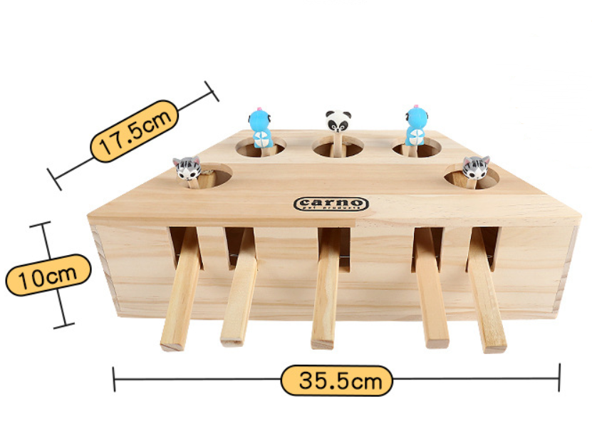 Solid Wood Cat Toy , Hamsters, Kittens, Interactive Toys