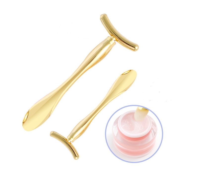 Eye cream stick zinc alloy U-shaped eye massage stick essence import beauty stick