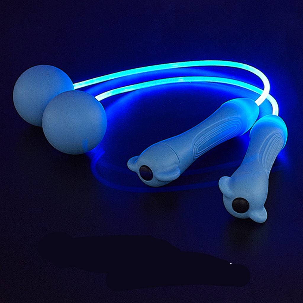 Luminous skipping sports fat-reducing unisex PVC optical fiber rope luminous skipping rope