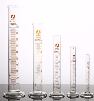 Glass Graduated Cylinder 5ml10ml25ml50ml100ml250ml500ml Chemical Laboratory Glass Graduated Cylinder