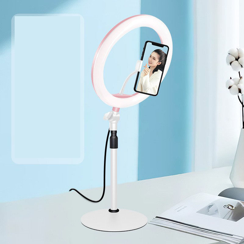 Live Bracket Fill Light Desktop LED Ring Light Phone Tripod Camera Light Selfie Video Beauty Light