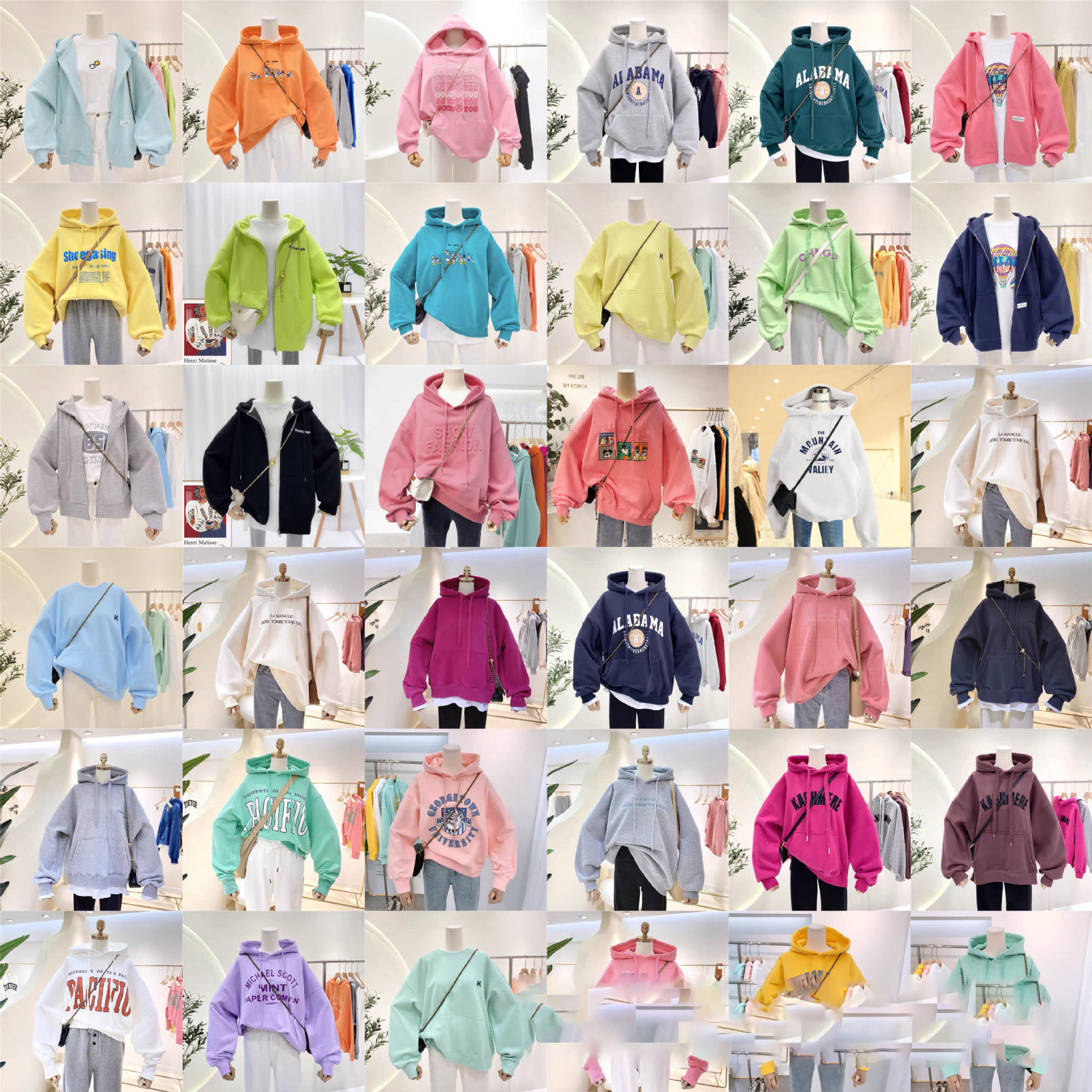 2022 New Korean Women's Sweater Casual Fashion Korean Version Of The Tail Goods Foreign Trade Hooded Women's Sweater Stall Wholesale