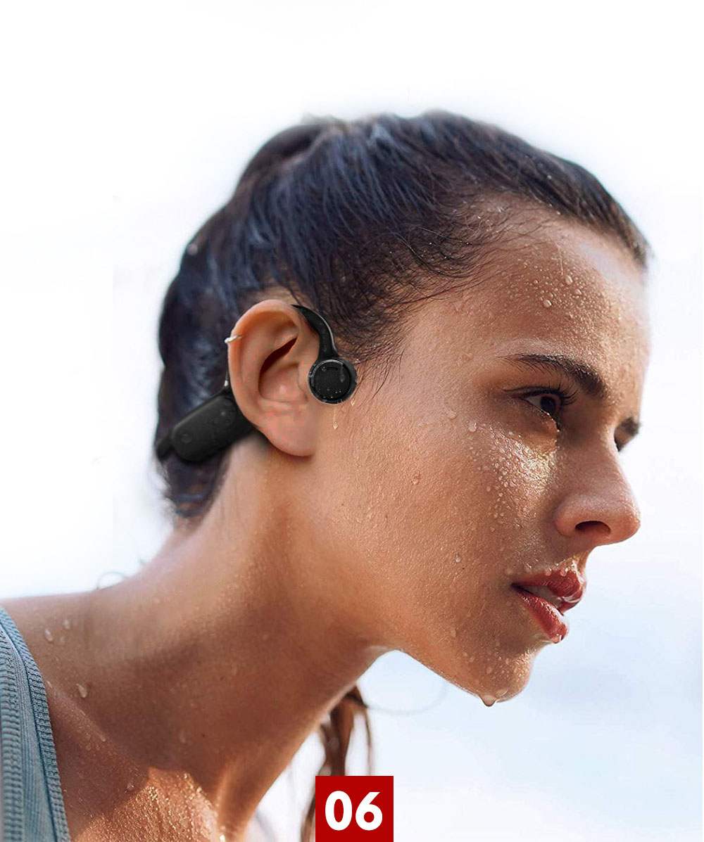 OPENEAR Solo Bone Conduction Sports Bluetooth Headset Air Conduction Hanging Ear Headset Cross-border Supply