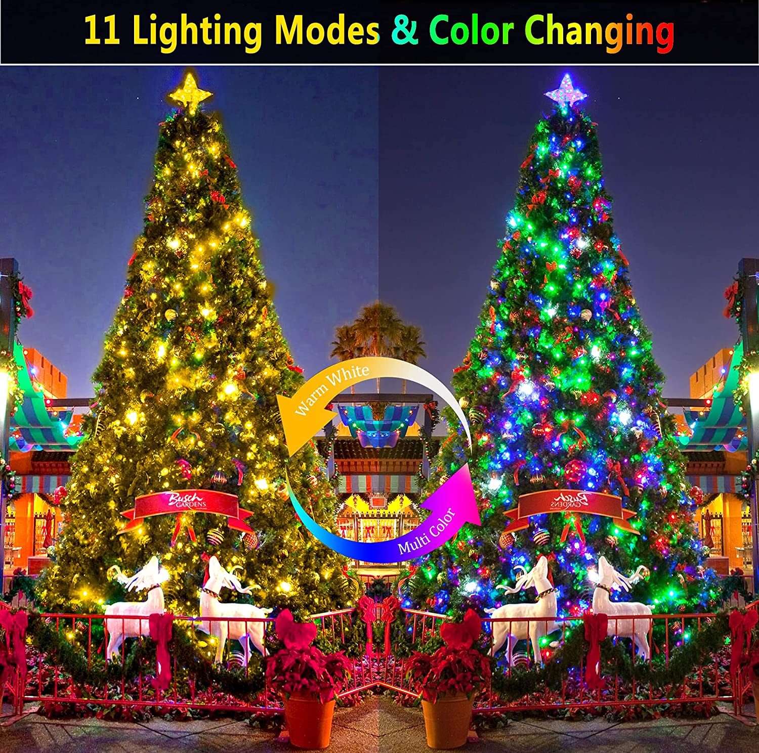 Waterproof decorative lights holiday Christmas tree lights hanging lights lanterns