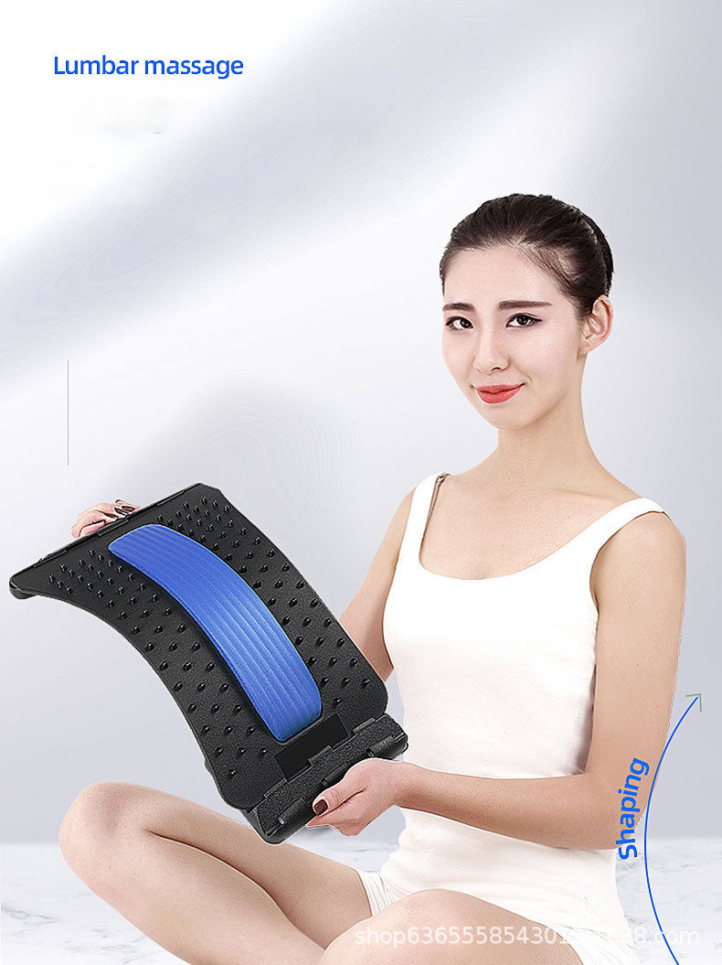 Lumbar Spine Correction Device, Waist Massager, Lying On The Lumbar Muscles To Relieve Cervical Spine Muscle Strain, Back Physiotherapy Device, Unisex
