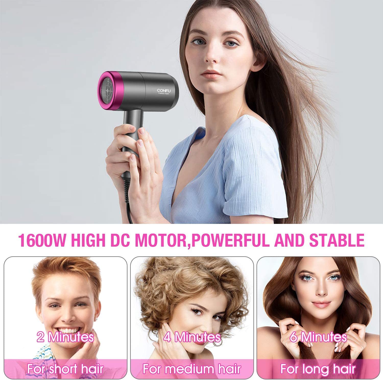 Kangfu Hammer Hair Dryer Negative Ion Mute KF3127 Low Radiation Hairdressing Constant Temperature Pregnant Women Recommend A Hair