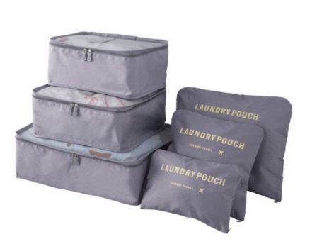 Travel Bag 6-piece Set Of Oxford Cloth Storage Bag Underwear Bra Organizer Bag Shoe Storage Bag Six-piece Set